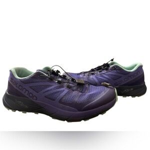 Salomon Purple Athletic Trail Shoes with Rugged Outsole